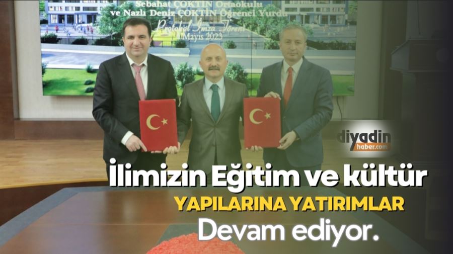 İLİMİZİN EĞİTİM VE KÜLTÜR YAPILARINA YATIRIMLAR DEVAM EDİYOR. 