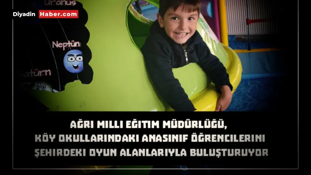 Ağrı Milli Eğitim Müdürlüğü, köy okullarındaki anasınıf öğrencilerini şehirdeki oyun alanlarıyla buluşturuyor.