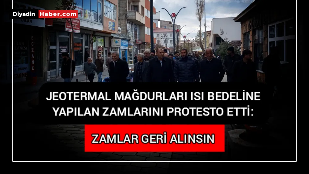 Jeotermal Mağdurları ısı bedeline yapılan zamlarını protesto etti: Zamlar geri alınsın