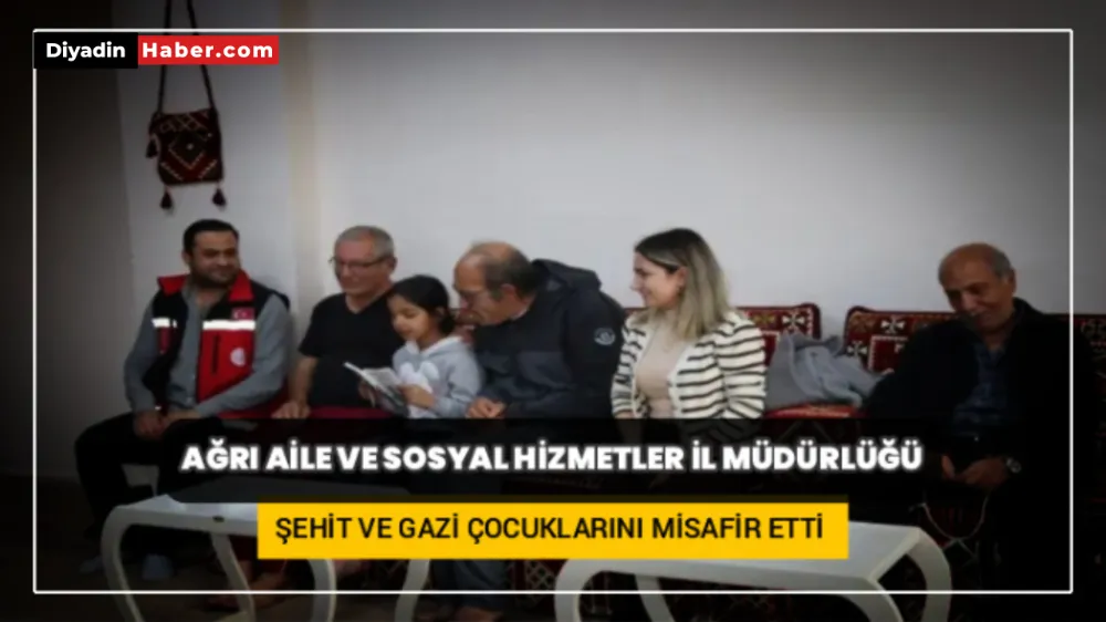 AĞRI AİLE VE SOSYAL HİZMETLER İL MÜDÜRLÜĞÜ, ŞEHİT VE GAZİ ÇOCUKLARINI MİSAFİR ETTİ.