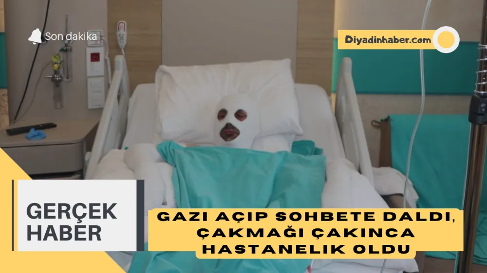 GAZI AÇIP SOHBETE DALDI, ÇAKMAĞI ÇIKINCA HASTANELİK OLDU.