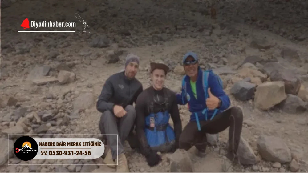 BEDENSEL ENGELLİ RUS DAĞCI, AĞRI DAĞI ZİRVESİNE TIRMANDI.