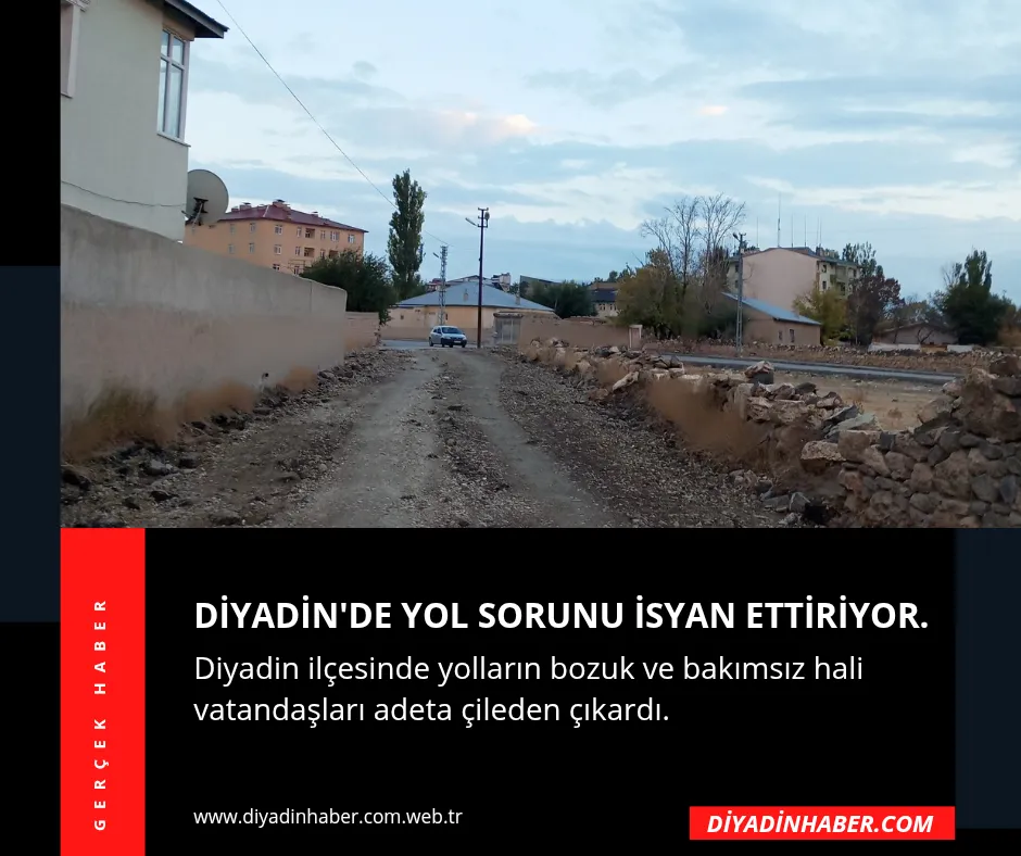 Diyadin’de Yol Sorunu İsyan Ettiriyor.