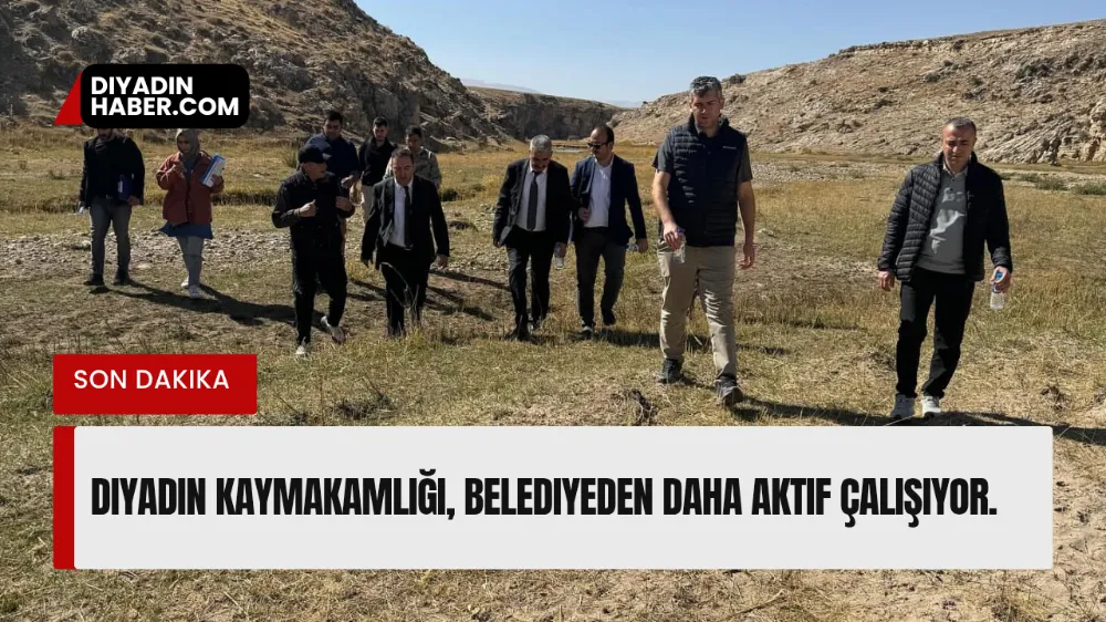 Diyadin Kaymakamlığı, Belediyeden Daha Aktif Çalışıyor.