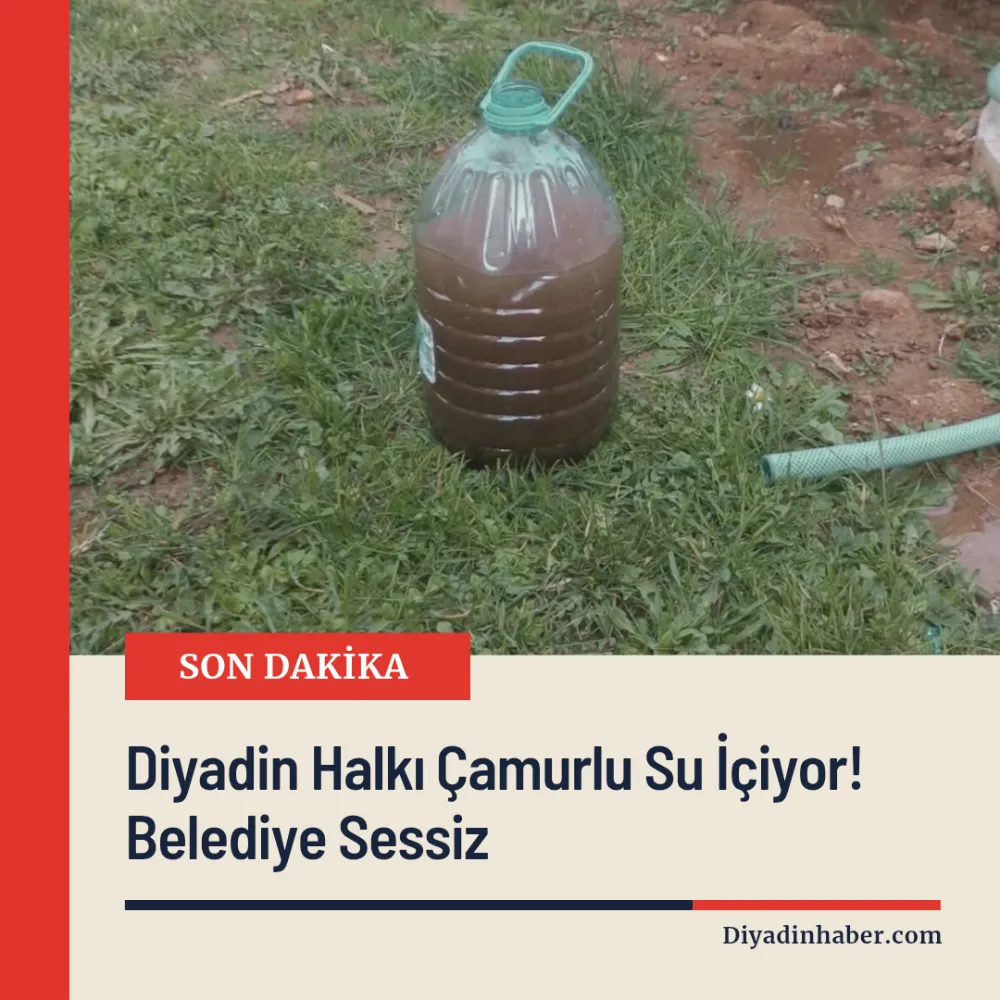 Diyadin Halkı Çamurlu Su İçiyor! Belediye Sessiz