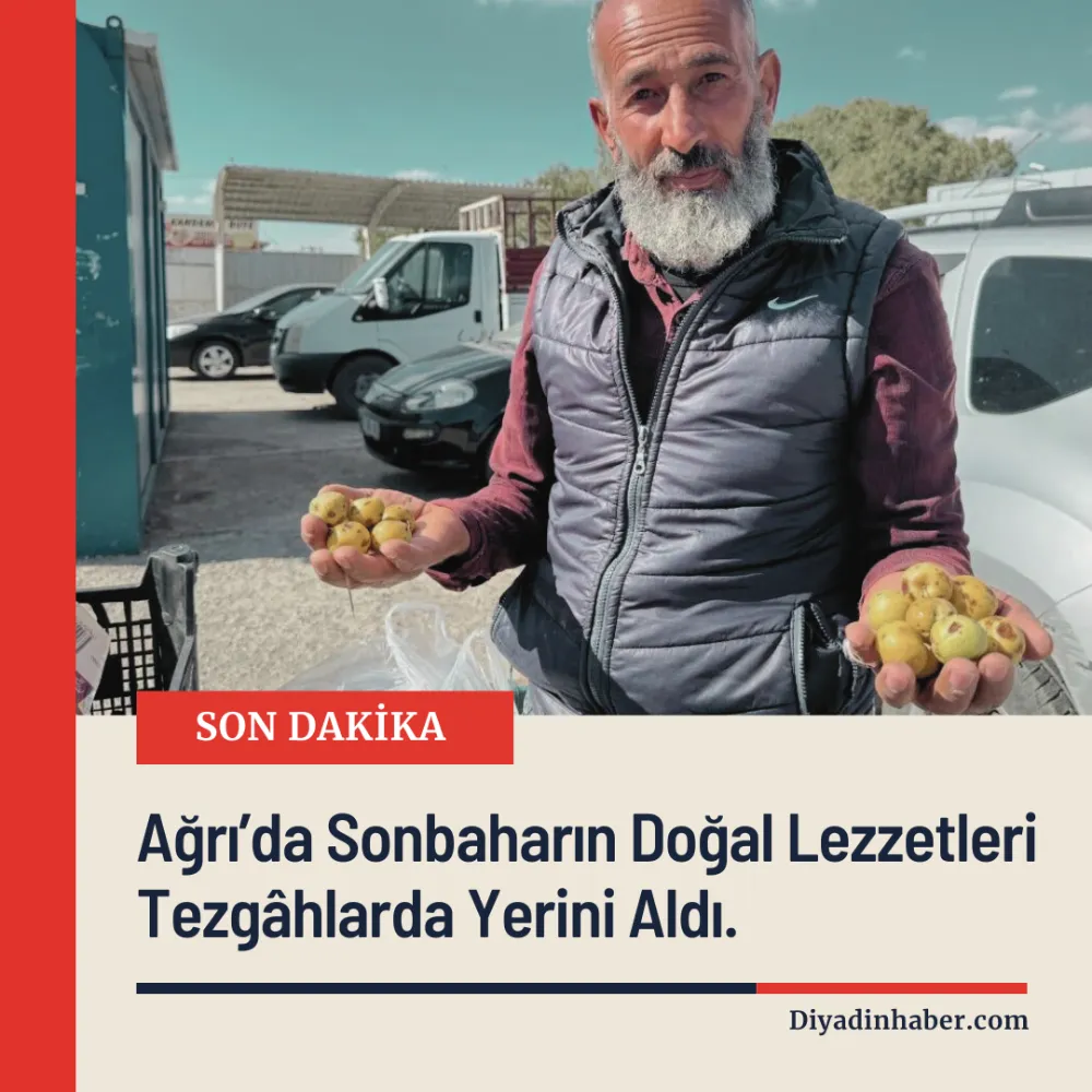 Ağrı’da Sonbaharın Doğal Lezzetleri Tezgâhlarda Yerini Aldı.
