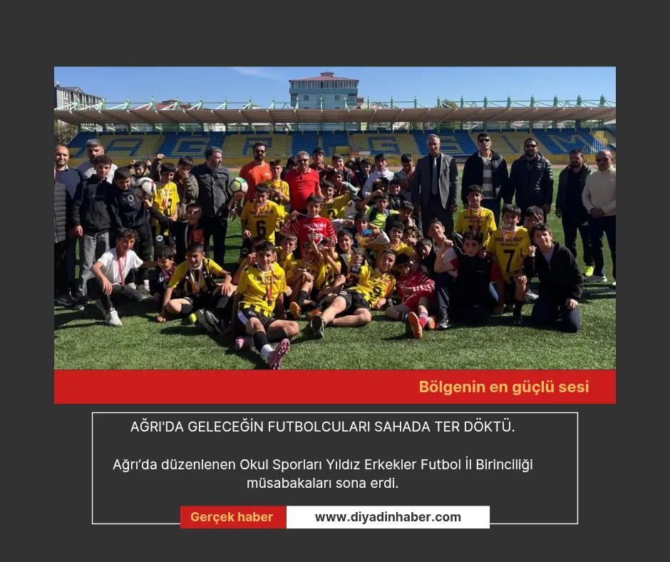 Ağrı’da geleceğin futbolcuları sahada ter döktü.