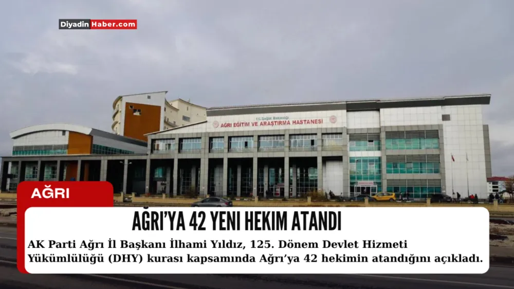 Ağrı’ya 42 Yeni Hekim Atandı.