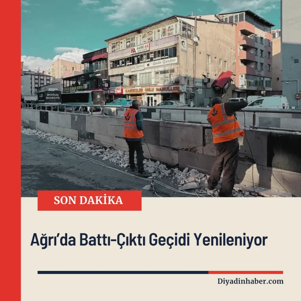 Ağrı’da Battı-Çıktı Geçidi Yenileniyor.