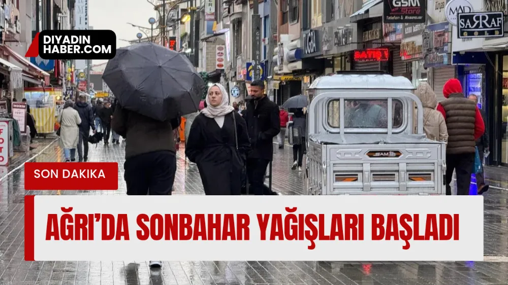 Ağrı’da Sonbahar Yağışları Başladı.