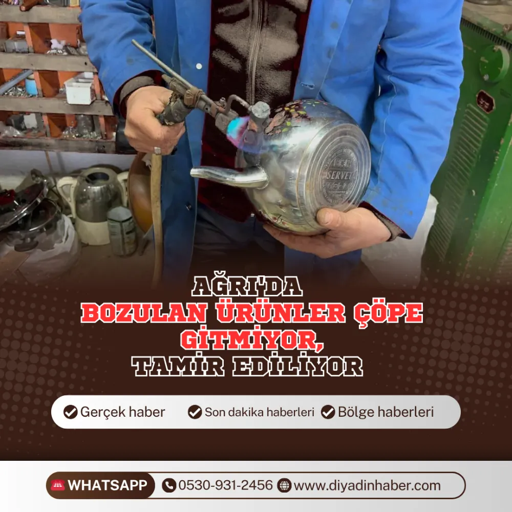 Ağrı’da Bozulan Ürünler Çöpe Gitmiyor, Tamir Ediliyor.