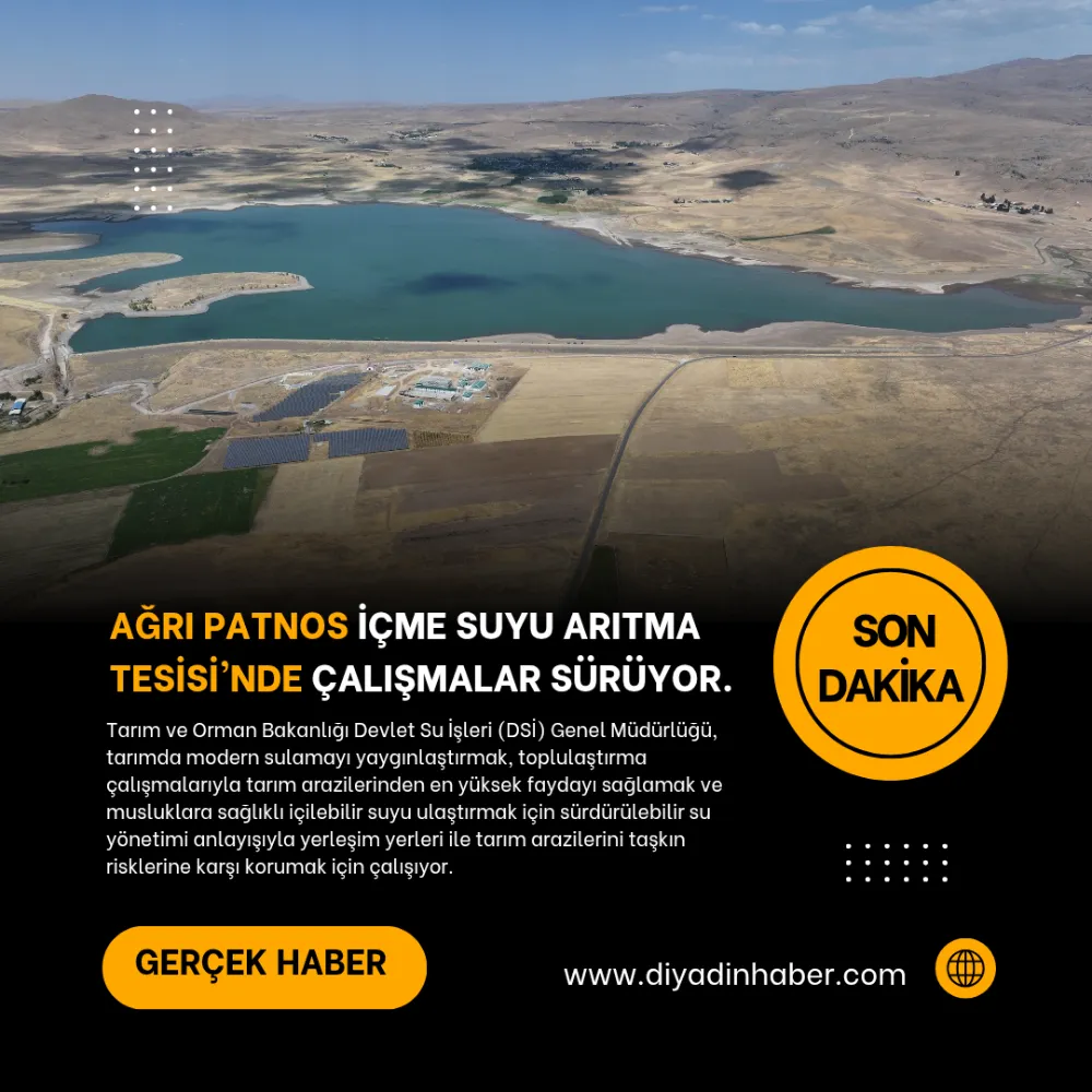 Ağrı Patnos İçmesuyu Arıtma Tesisi’nde Çalışmalar Sürüyor.