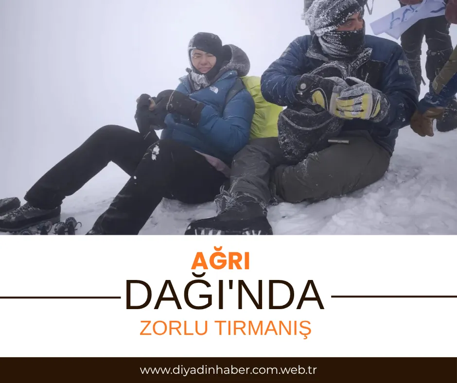 Ağrı Dağı’nda Zorlu Tırmanış