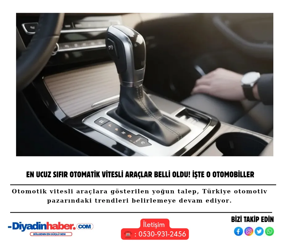 En ucuz sıfır otomatik vitesli araçlar belli oldu! İşte o otomobiller