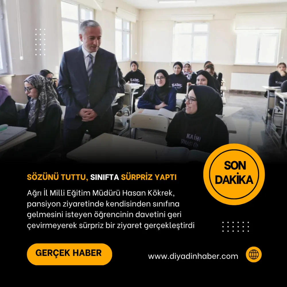 SÖZÜNÜ TUTTU, SINIFTA SÜRPRİZ YAPTI 