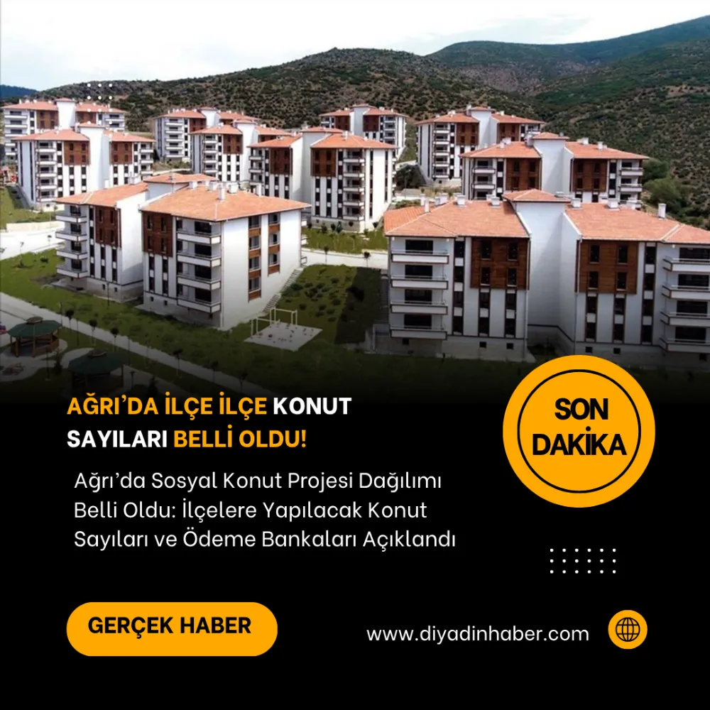 Ağrı’da İlçe İlçe Konut Sayıları Beli Oldu!