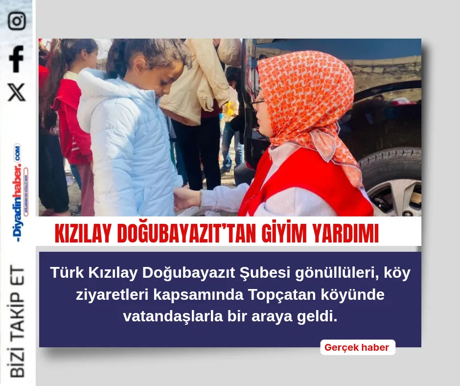 Kızılay Doğubayazıt’tan Giyim Yardımı