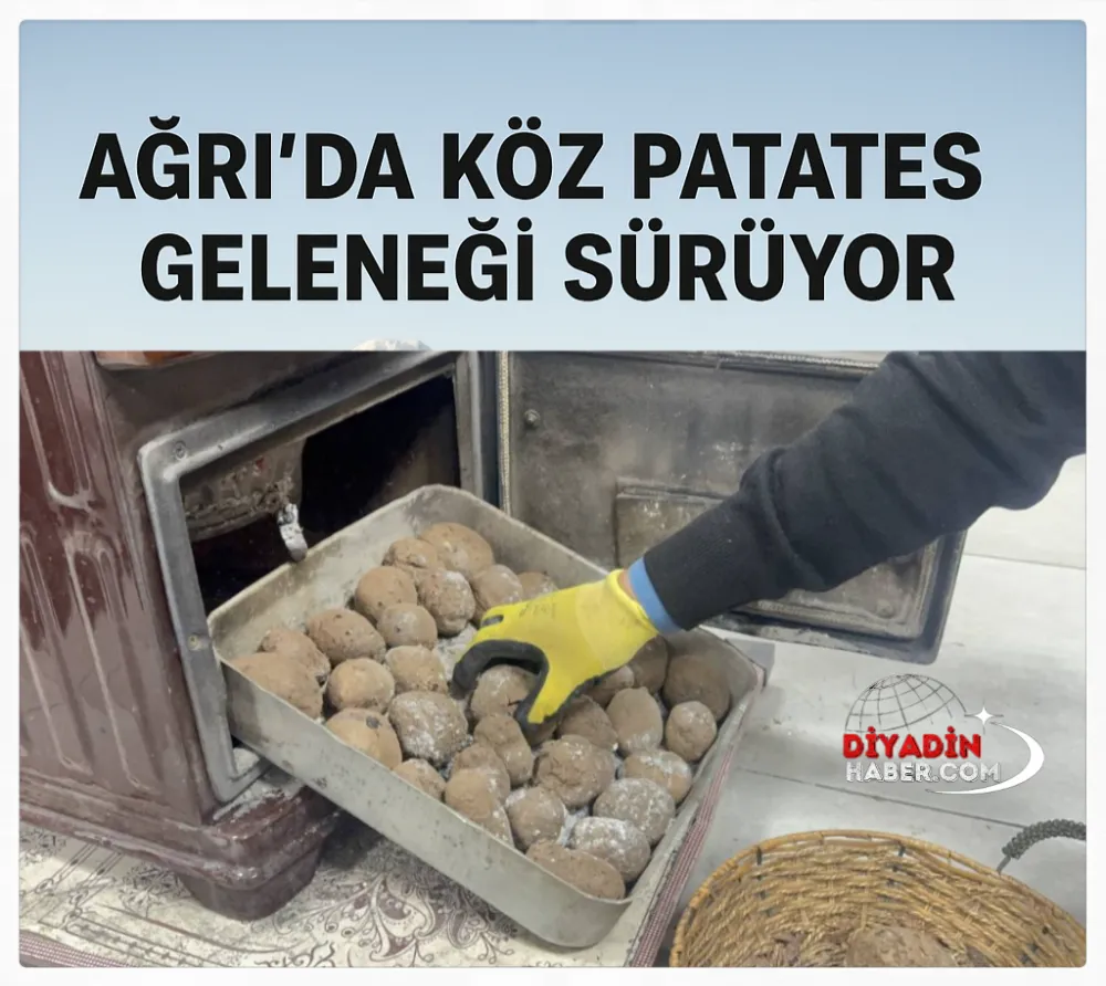 Ağrı’da Köz Patates Geleneği Sürüyor.