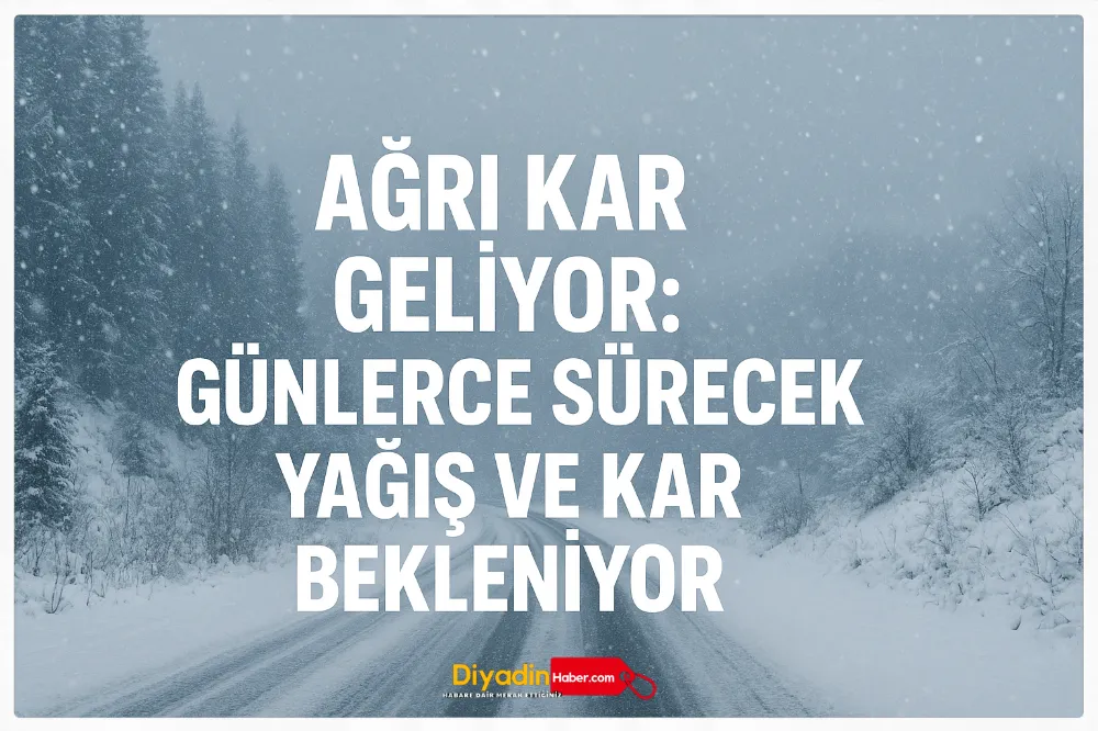 Ağrı Kar Geliyor: Günlerce Sürecek Yağış ve Kar Bekleniyor.