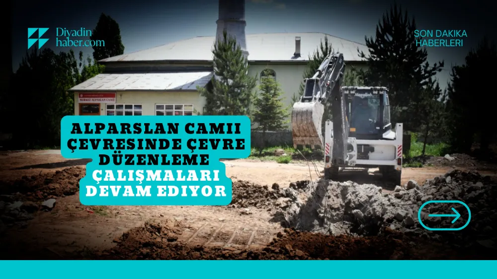 Alparslan Camii Çevresinde Çevre Düzenleme Çalışmaları Devam Ediyor..