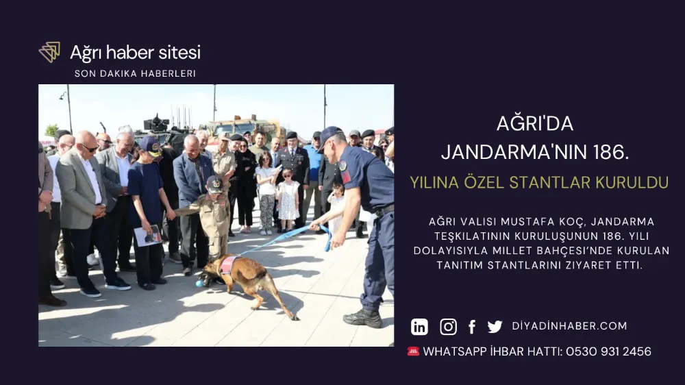 Ağrı’da Jandarmanın 186. Yılına Özel Stantlar Kuruldu.