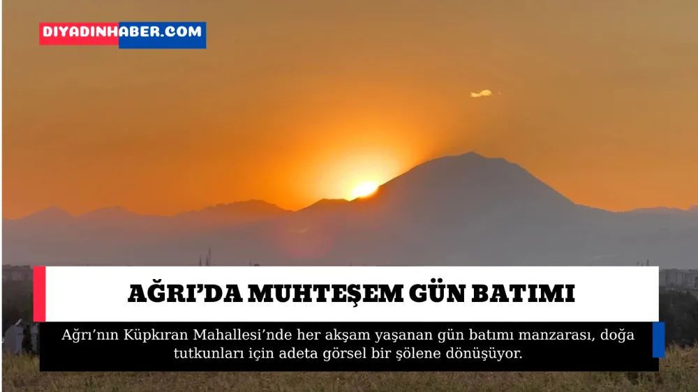 Ağrı’da Muhteşem Gün Batımı