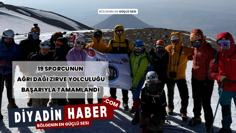 19 Sporcunun Ağrı Dağı Zirve Yolculuğu Başarıyla Tamamlandı.