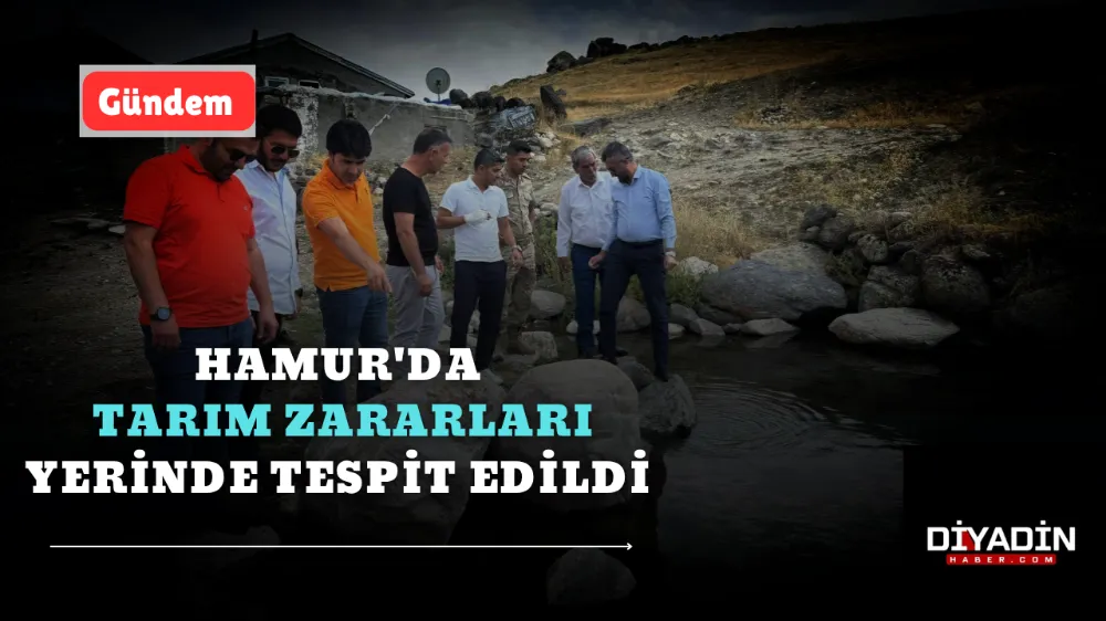 Hamur’da Tarım Zararları Yerinde Tespit Edildi.