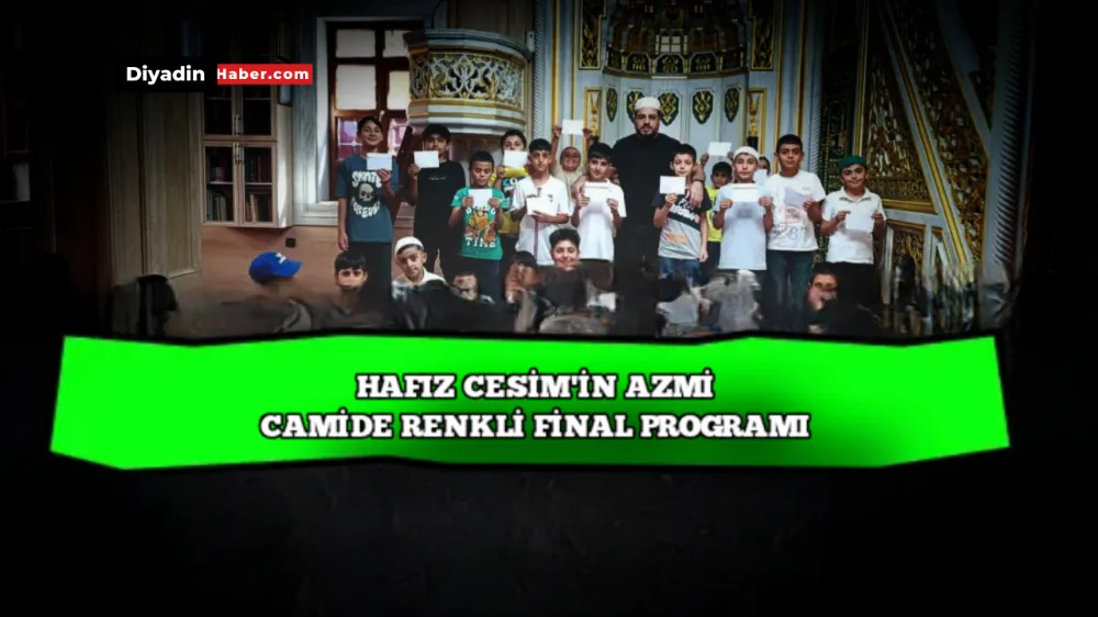 Hacı Medet Kılıç Camii’nde Renkli Yaz Kur’an Kursu Kapanış Programı