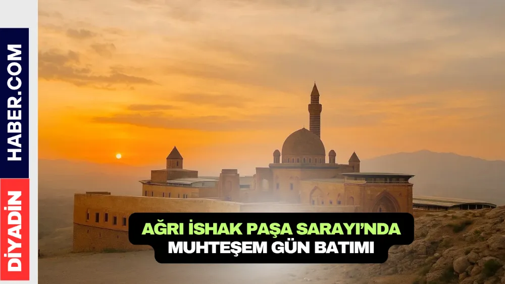 Ağrı İshak Paşa Sarayı’nda Muhteşem Gün Batımı