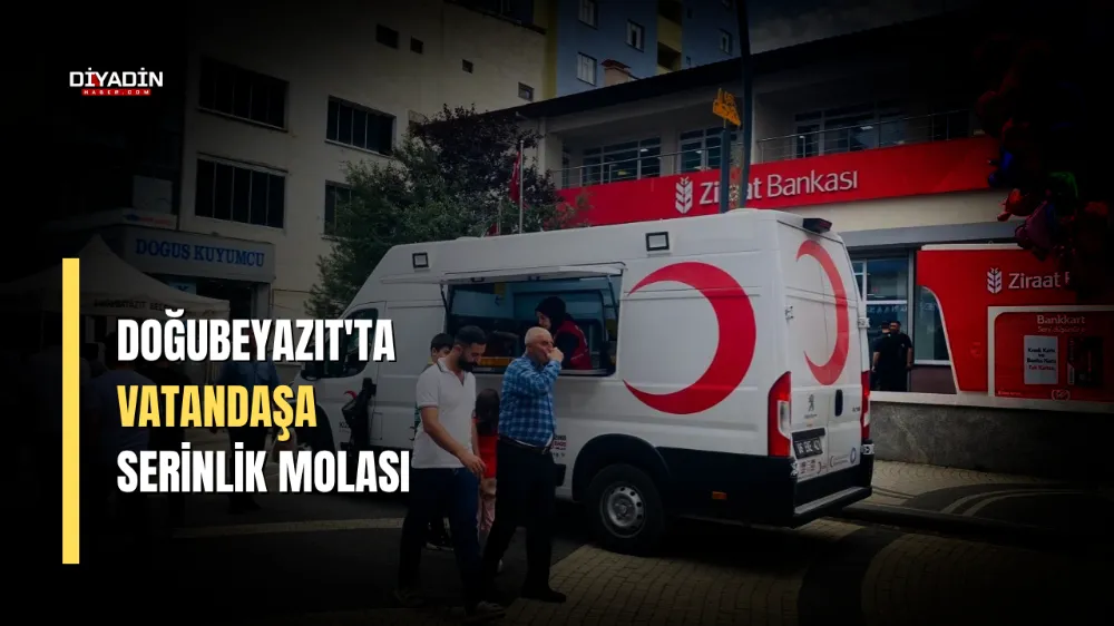 Doğubayazıt’ta Vatandaşa Serinlik Molası