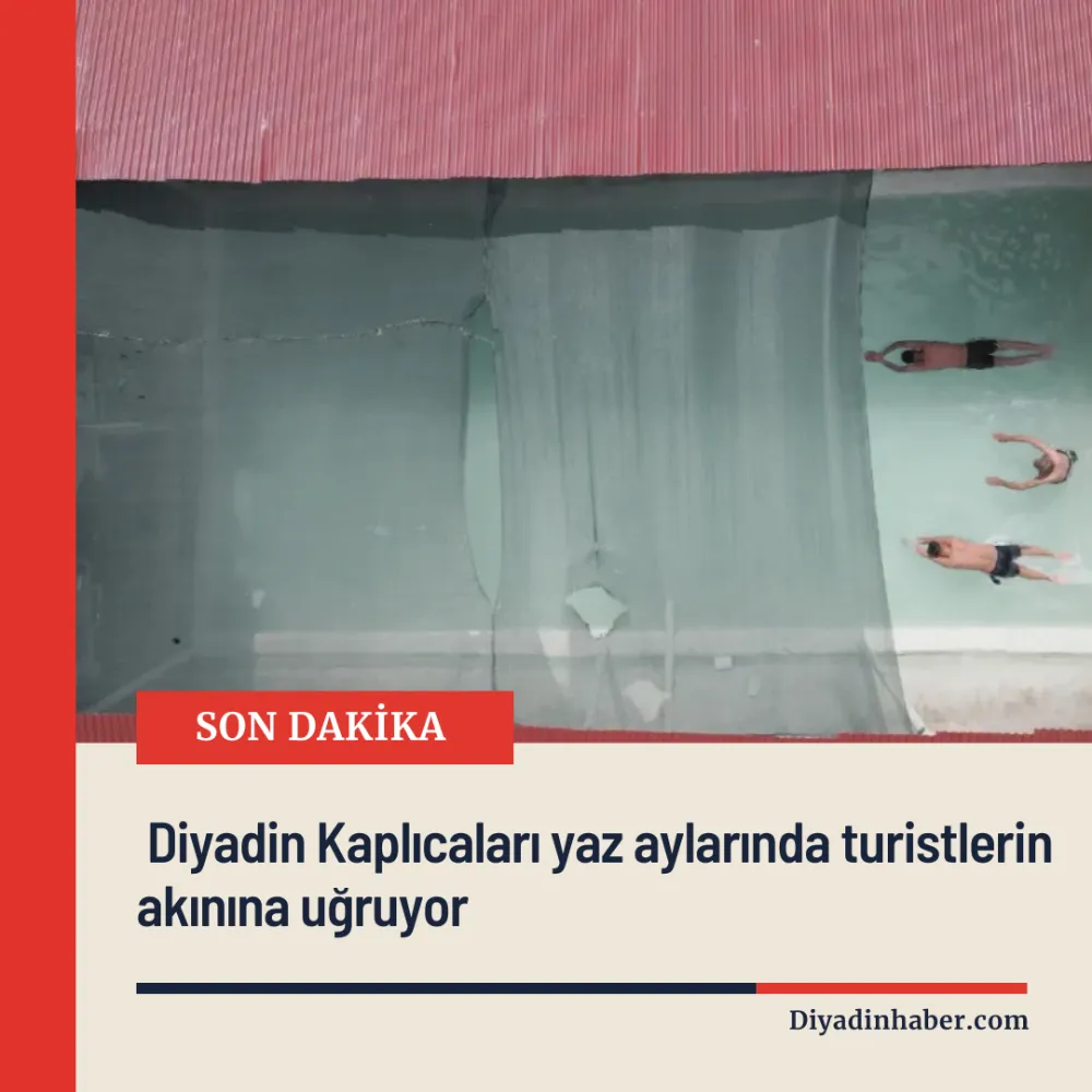 Diyadin Kaplıcaları yaz aylarında turistlerin akınına uğruyor. 