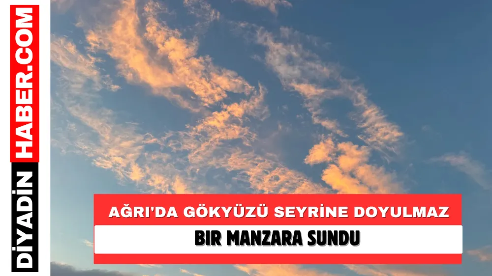 Ağrı’da Gökyüzü Seyrine Doyulmaz Bir Manzara Sundu.