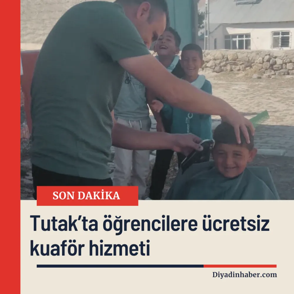 Tutak’ta öğrencilere ücretsiz kuaför hizmeti