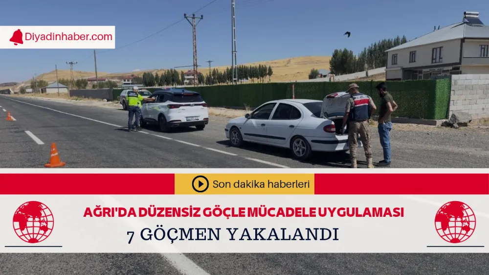 Ağrı’da düzensiz göçle mücadele uygulaması: 7 göçmen yakalandı