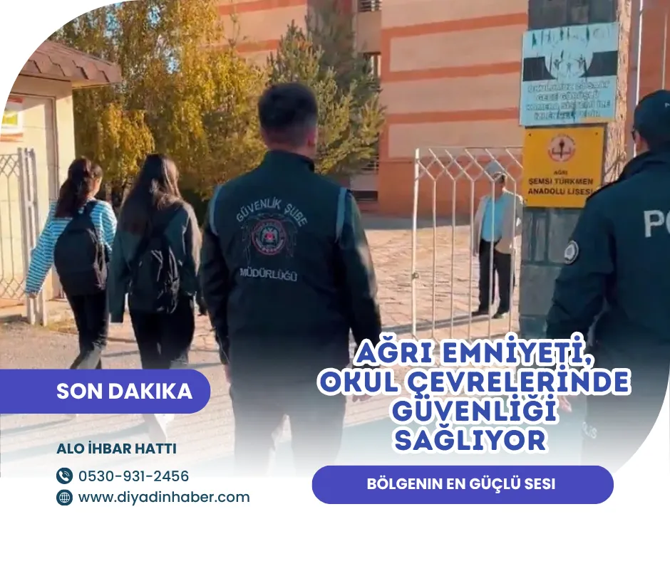 Ağrı Emniyeti, Okul Çevrelerinde Güvenliği Sağlıyor.